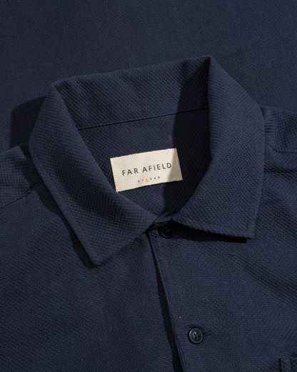 Busey Textured Shirt | Navy