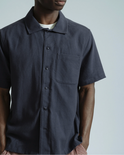 Busey Textured Shirt | Navy