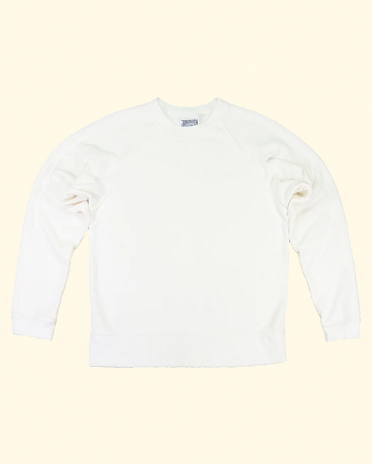 Sierra Raglan Sweatshirt | Washed White