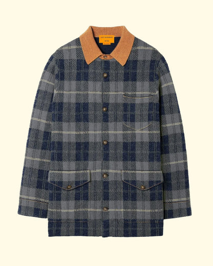 Tartan Jacket Cashmere Blend | Midnight