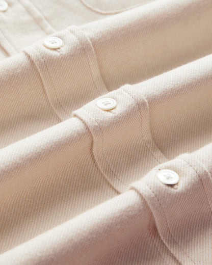 Teca Flannel Shirt | Ecru