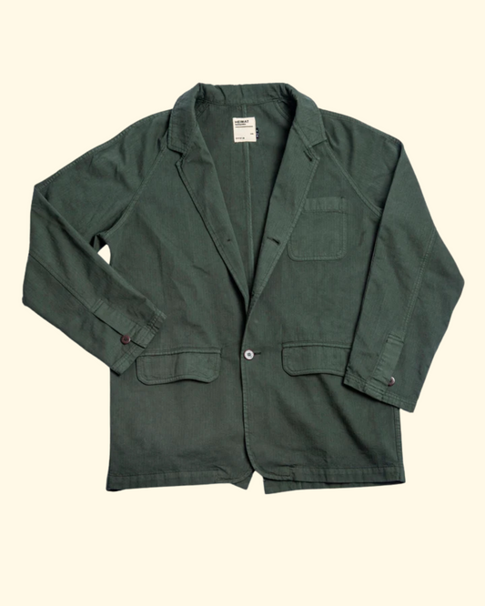 Journey Blazer Herringbone | Military Green