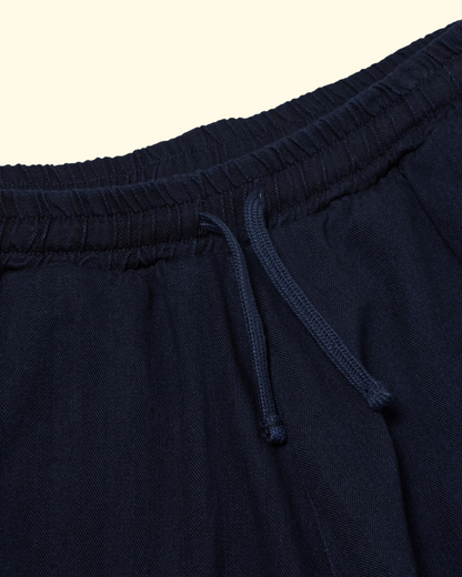 Braga Herringbone Pant | Indigo