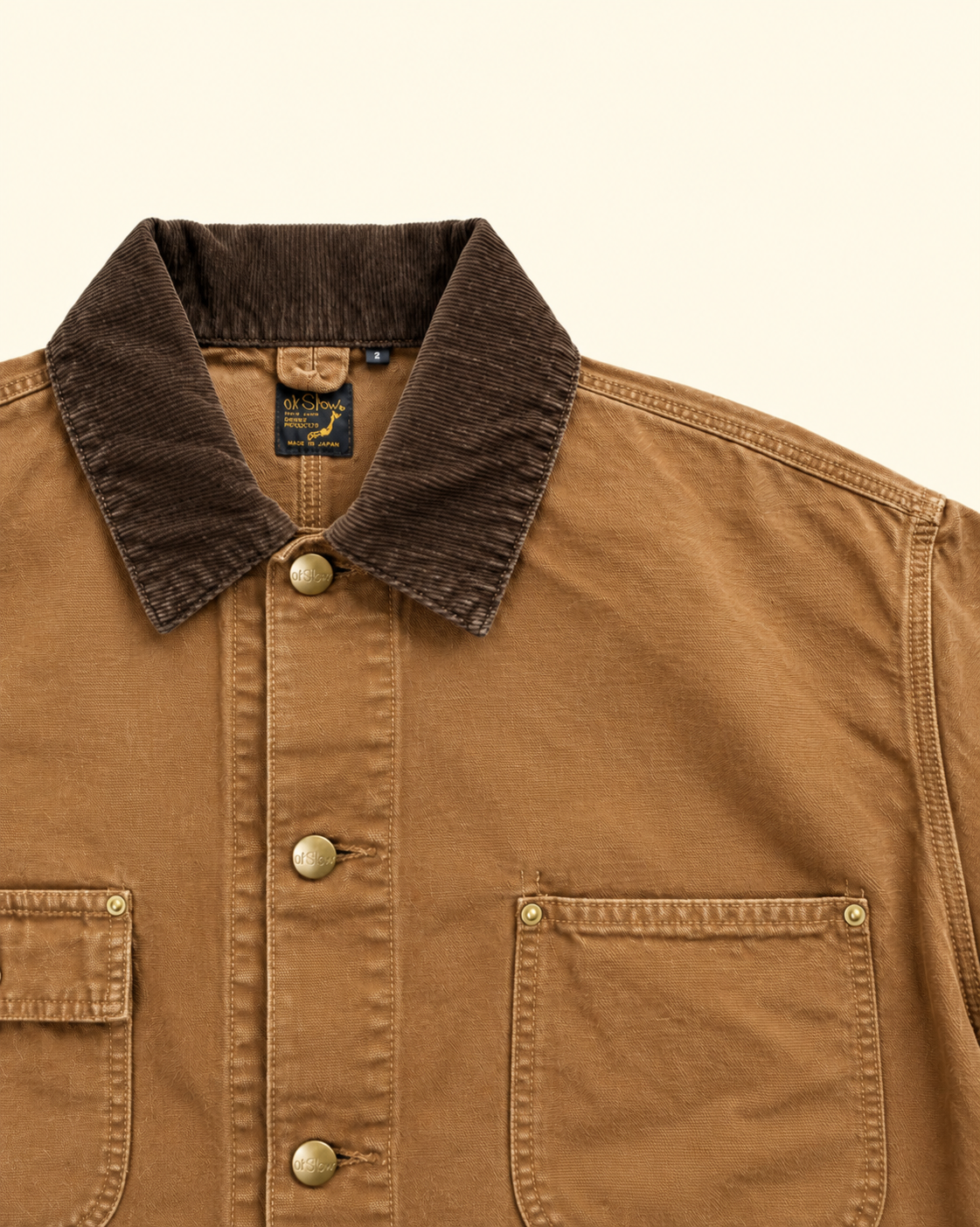 Relaxed Fit Coverall Jacket | Brown