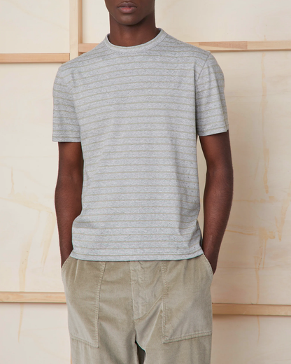 Multi Stripe Tee | Olive Sepia