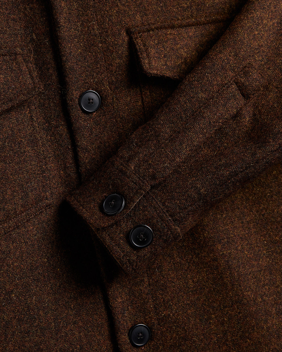 Wool Field Overshirt | Bronze