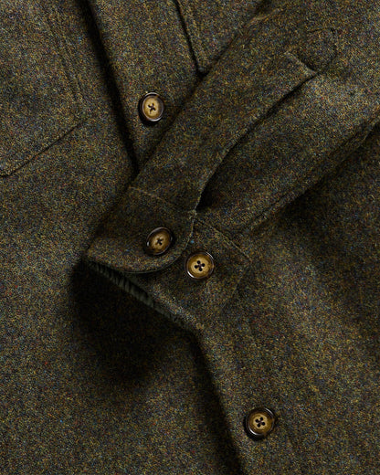 Wool Field Overshirt | Forest
