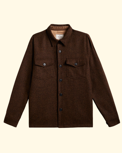 Wool Field Overshirt | Bronze