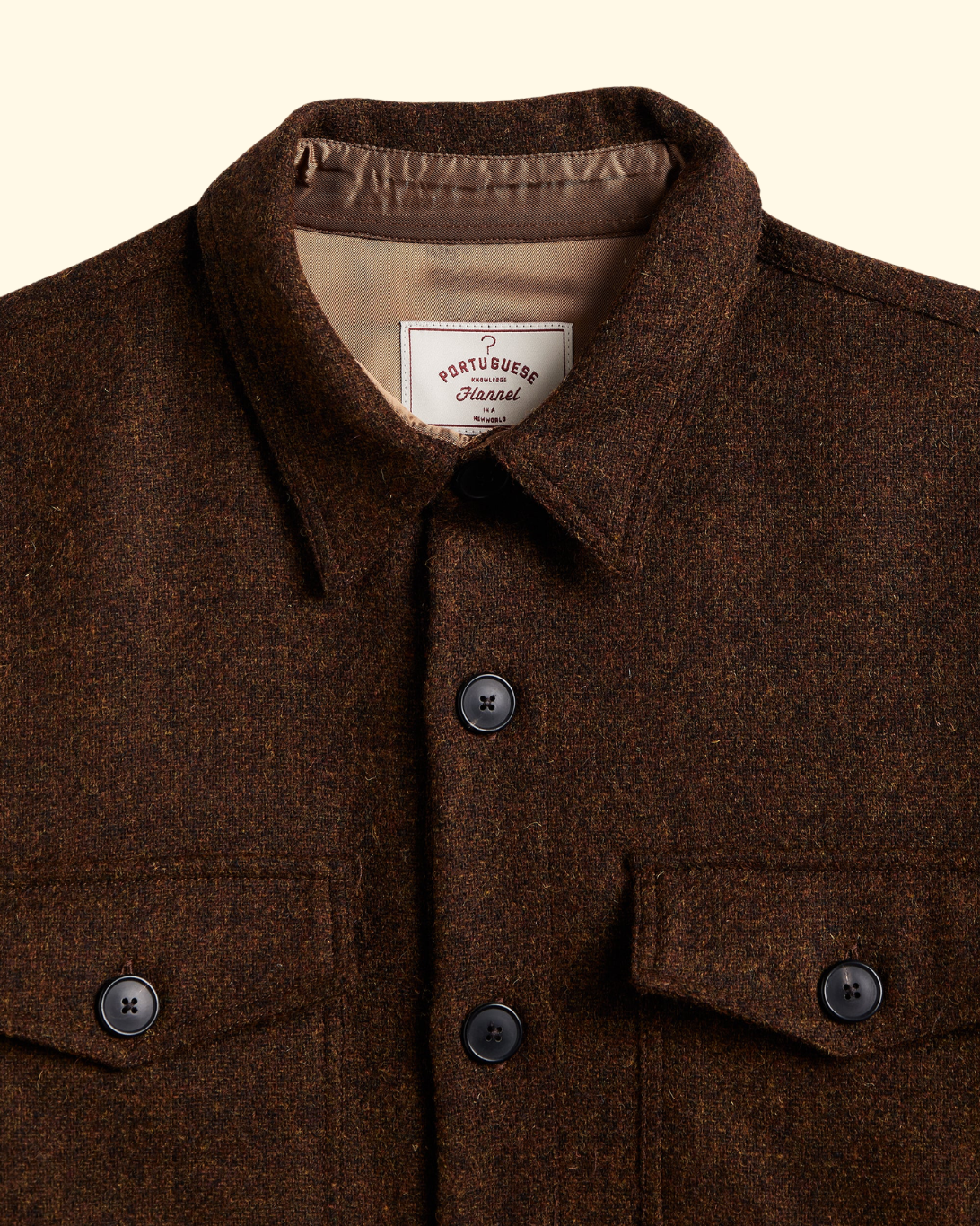Wool Field Overshirt | Bronze