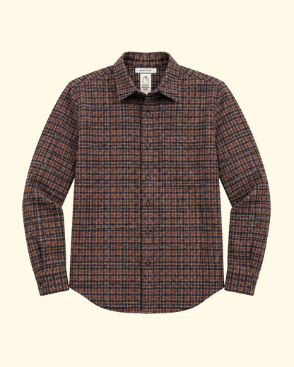 The Ripper Triple Twisted Plaid Shirt | Heritage Brown