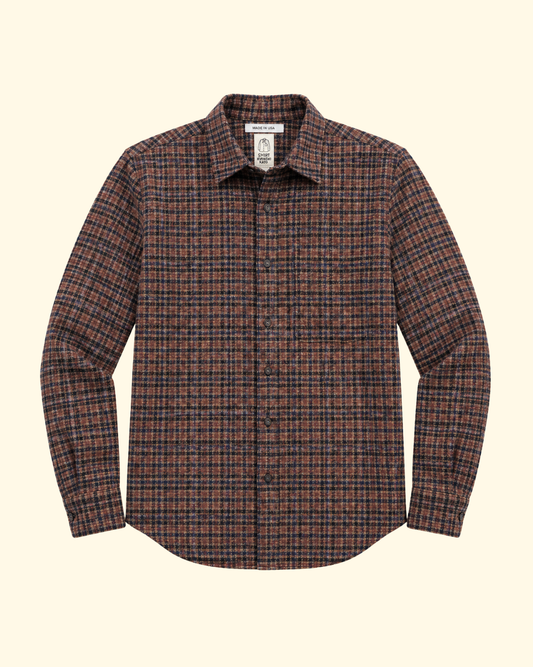 The Ripper Triple Twisted Plaid Shirt | Heritage Brown