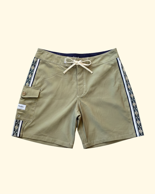 Panel Stripe Trunk | Olive