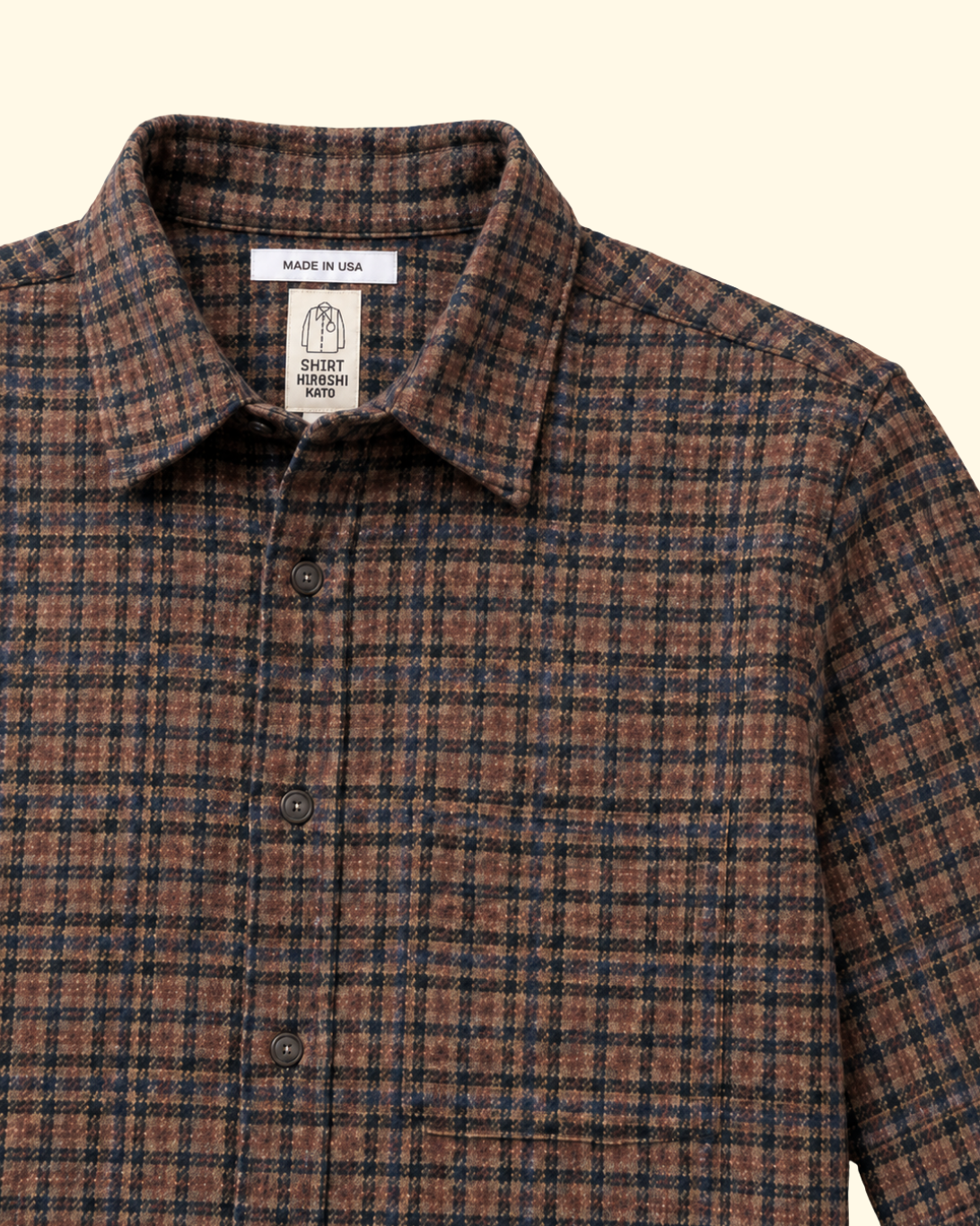 The Ripper Triple Twisted Plaid Shirt | Heritage Brown