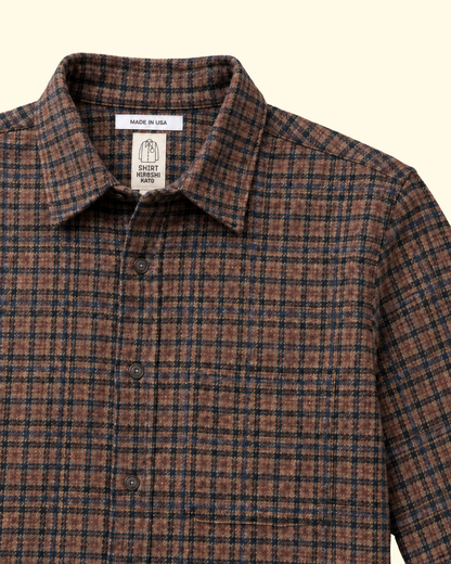 The Ripper Triple Twisted Plaid Shirt | Heritage Brown