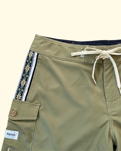 Panel Stripe Trunk | Olive