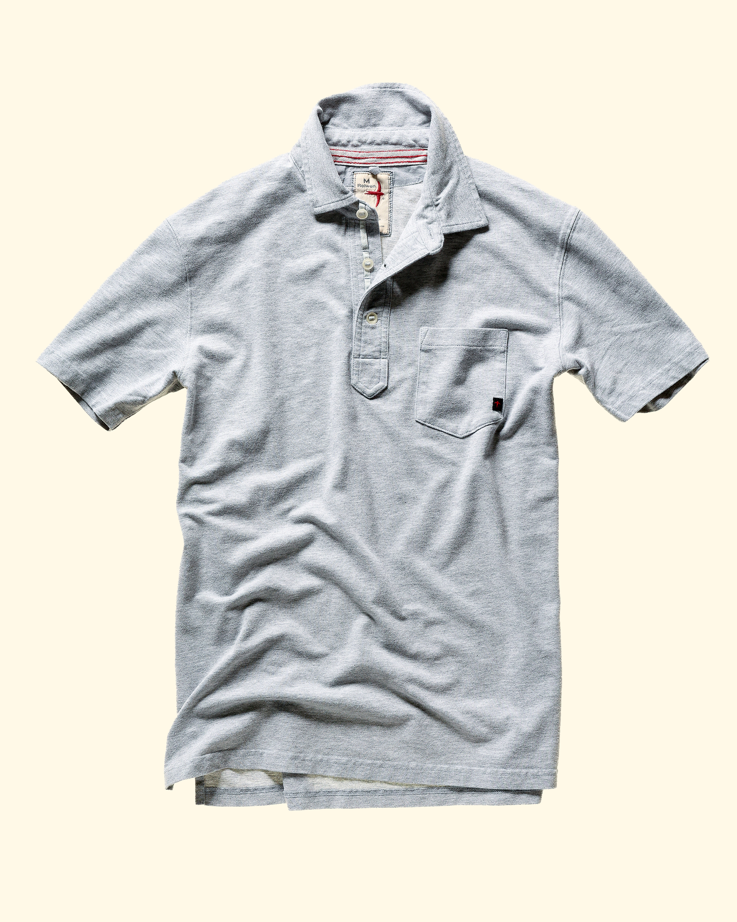 Pique Slot Polo | Grey