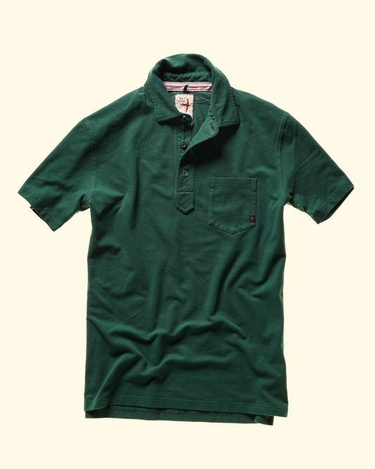 Pique Slot Polo | Dk Forest