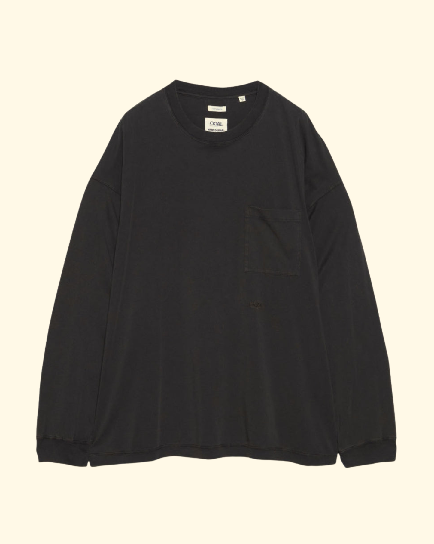 OOAL L/S Pocket Tee | Charcoal