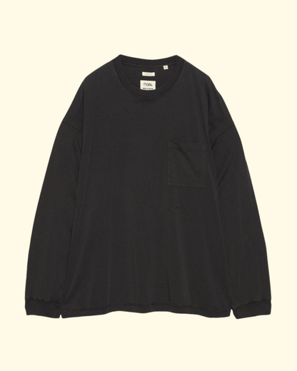 OOAL L/S Pocket Tee | Charcoal