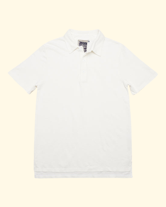 Fields Polo | Washed White