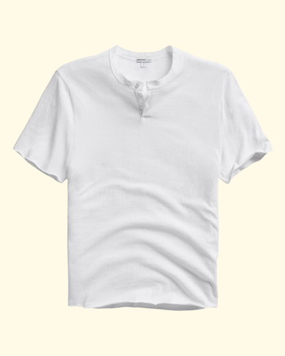 Slub SS Henley | White