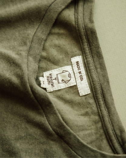 Knitted Drill Crewneck | Military Green