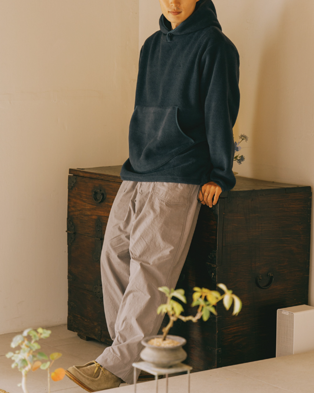 Sunrise Fleece Hoodie | Navy