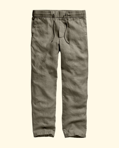 Relaxed Linen Pant | Birch Pigment