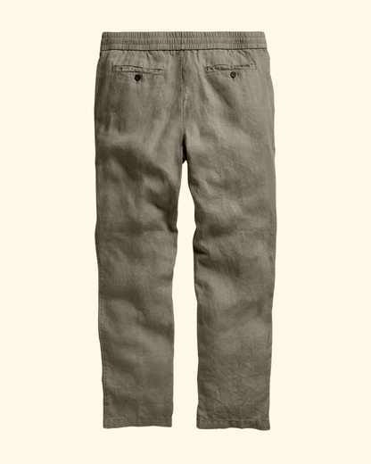 Relaxed Linen Pant | Birch Pigment
