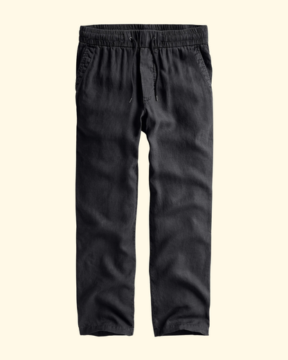 Relaxed Fit Linen Pant | Magma Pigment