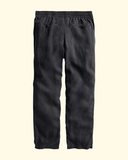 Relaxed Fit Linen Pant | Magma Pigment