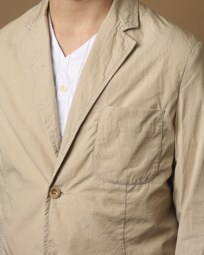 Brest Poplin Blazer | Sand