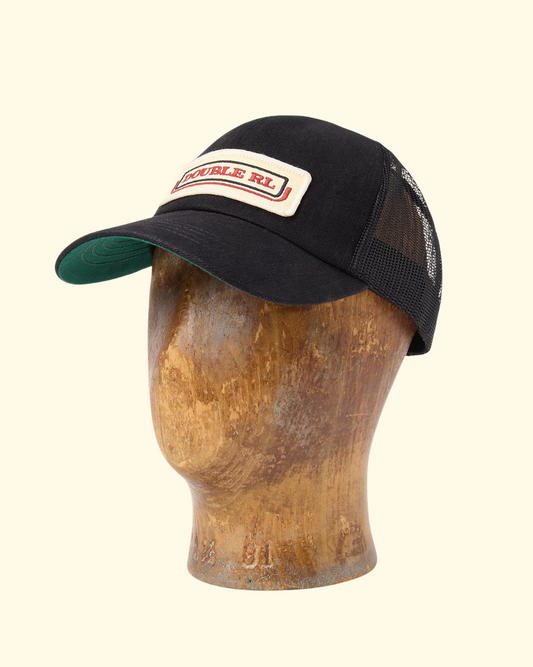 Double RL Logo Trucker | Black