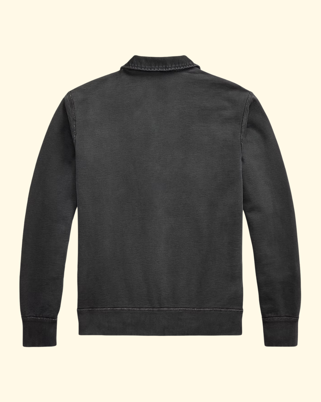 Long Sleeve Heavyweight Quarter Zip | Faded Black