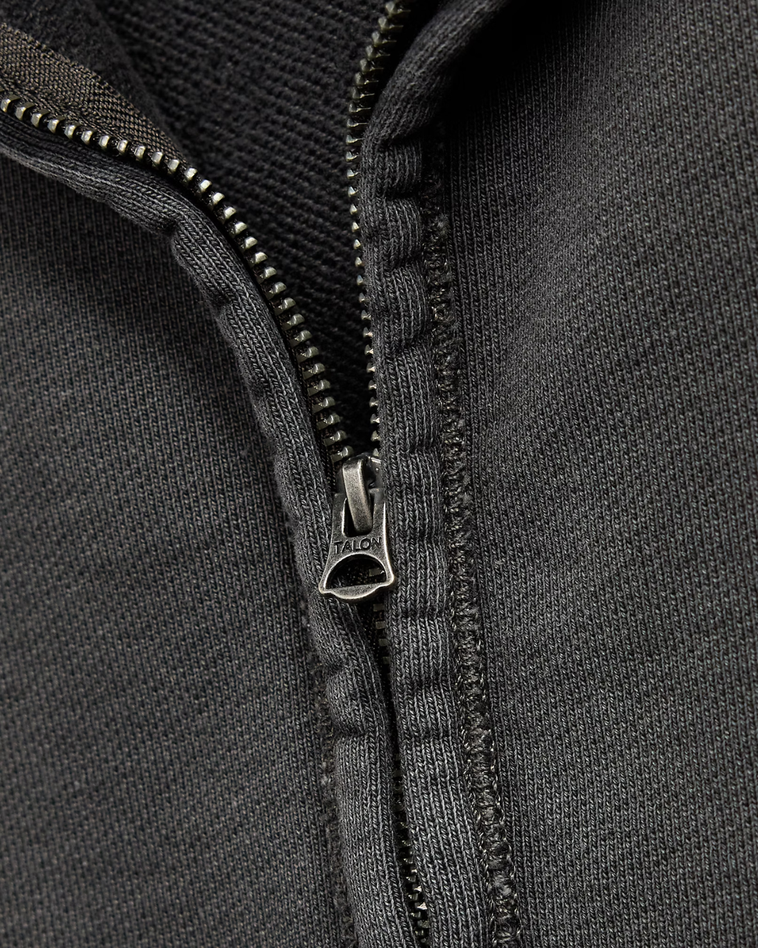 Long Sleeve Heavyweight Quarter Zip | Faded Black