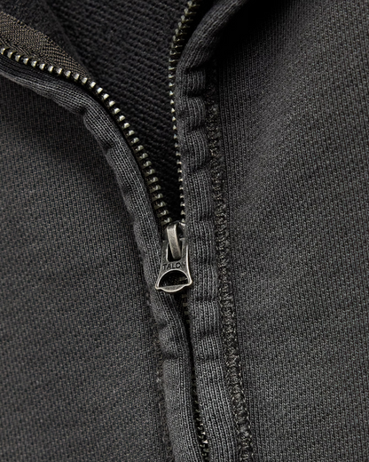Long Sleeve Heavyweight Quarter Zip | Faded Black