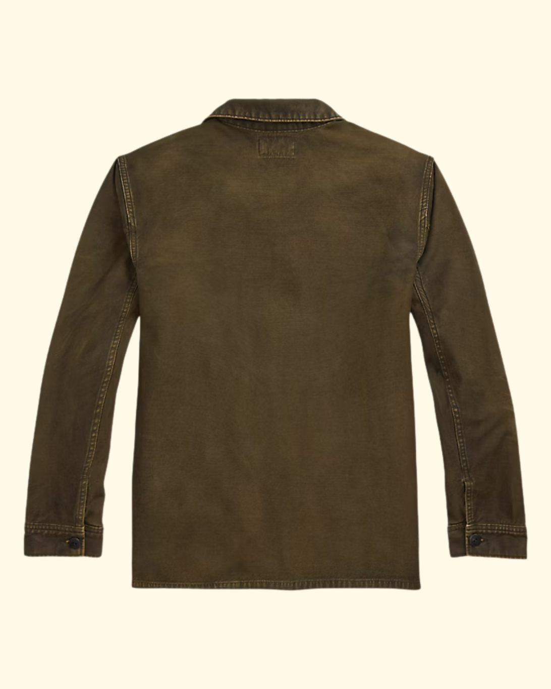 Cotton Reverse Asher Overshirt | Washed Brown