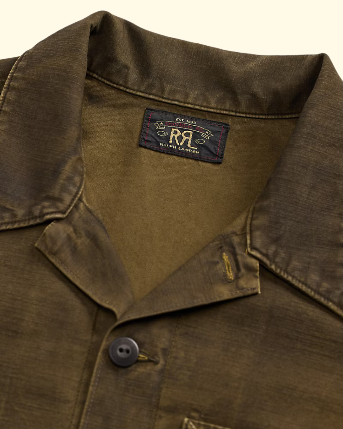 Cotton Reverse Asher Overshirt | Washed Brown