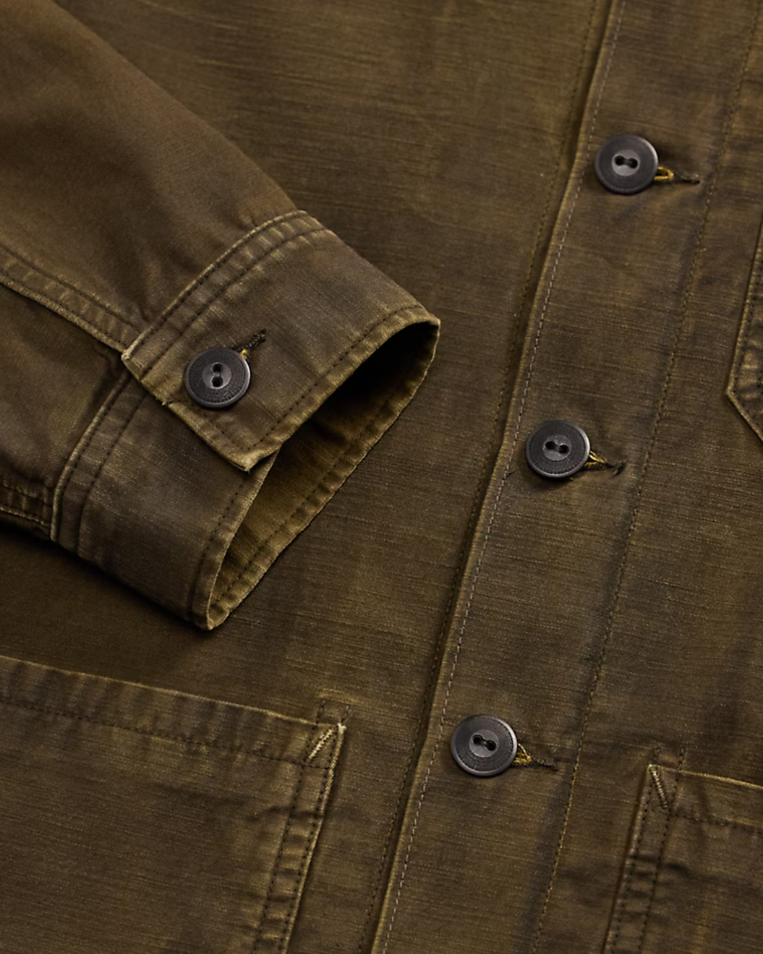 Cotton Reverse Asher Overshirt | Washed Brown