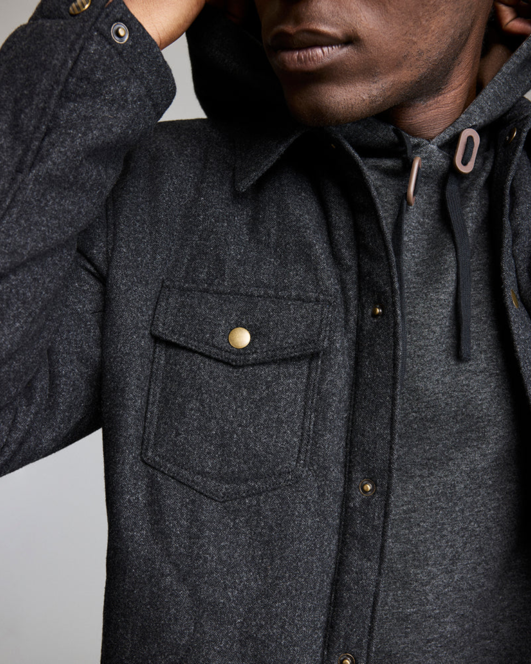 Theo Quilted Jacket | Charcoal Heather