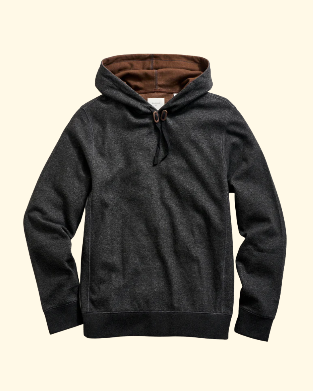 Rib Pullover Hoodie | Black