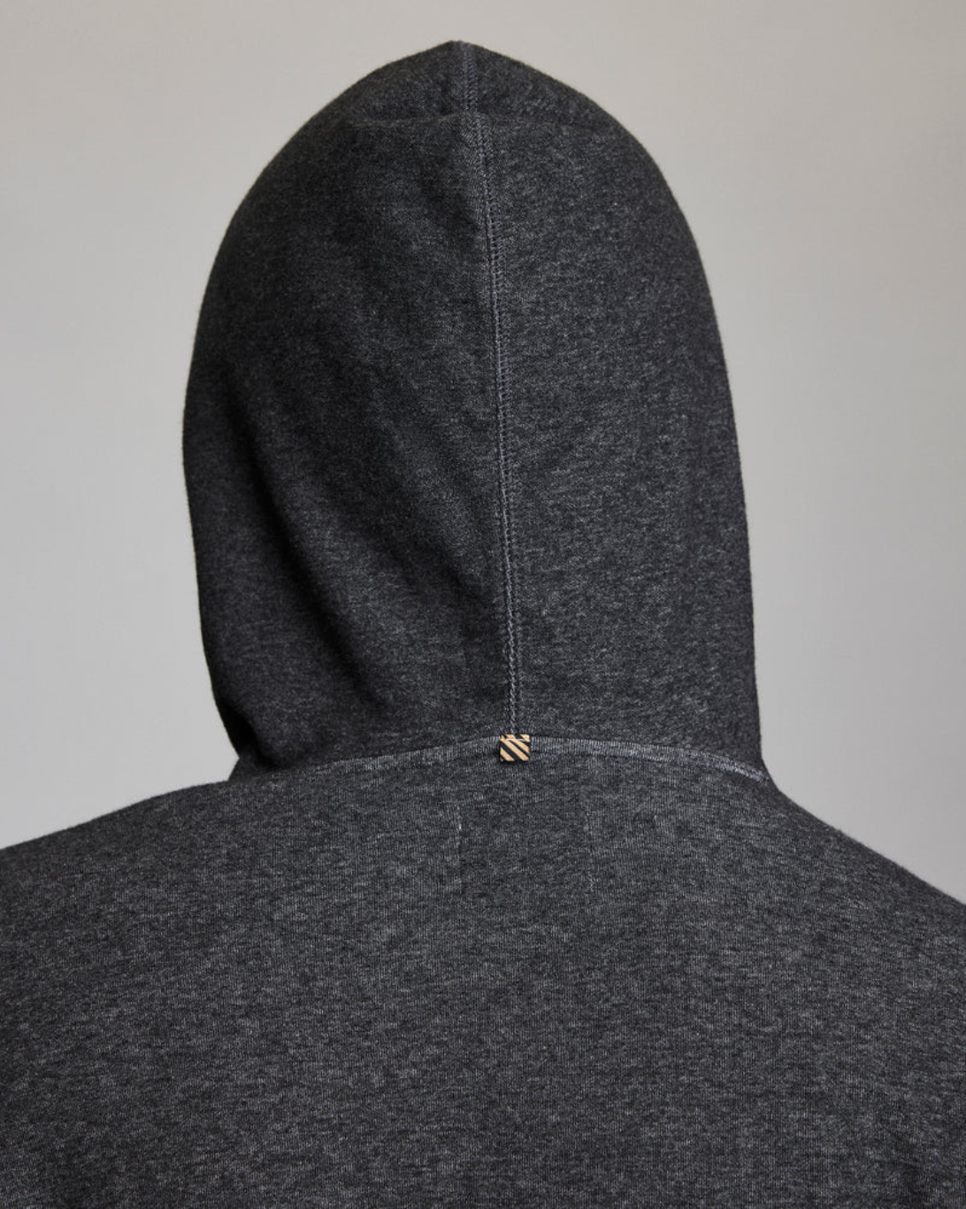 Rib Pullover Hoodie | Black