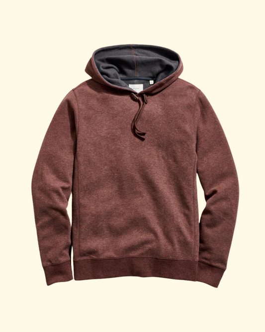 Rib Pullover Hoodie | Cinnamon