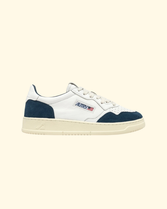 Medalist Low | White & Capri Blue
