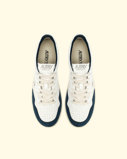 Medalist Low | White & Capri Blue