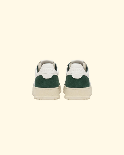 Medalist Low | White & Bottle Green
