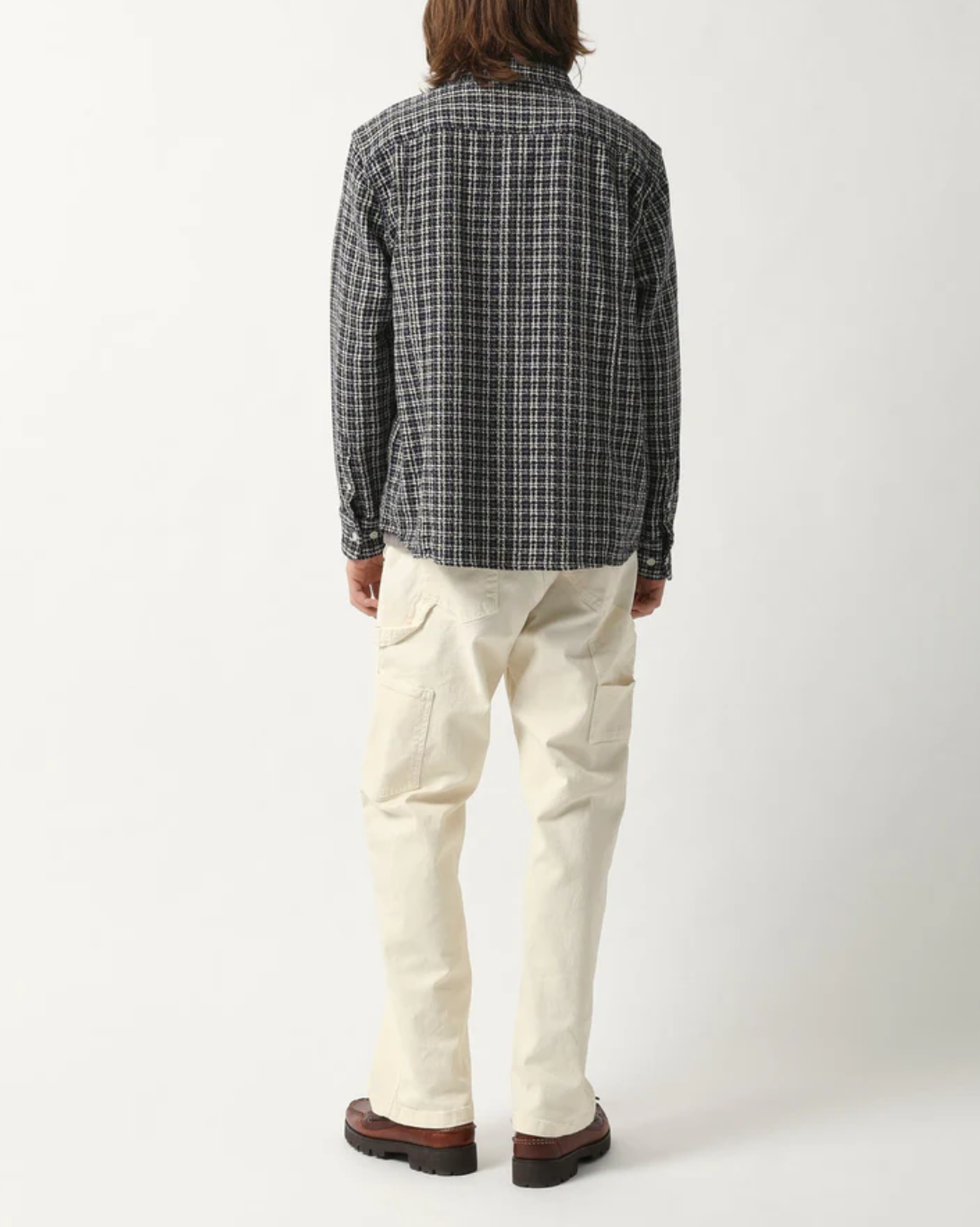 Reverse Tweed Snow Check | Blue
