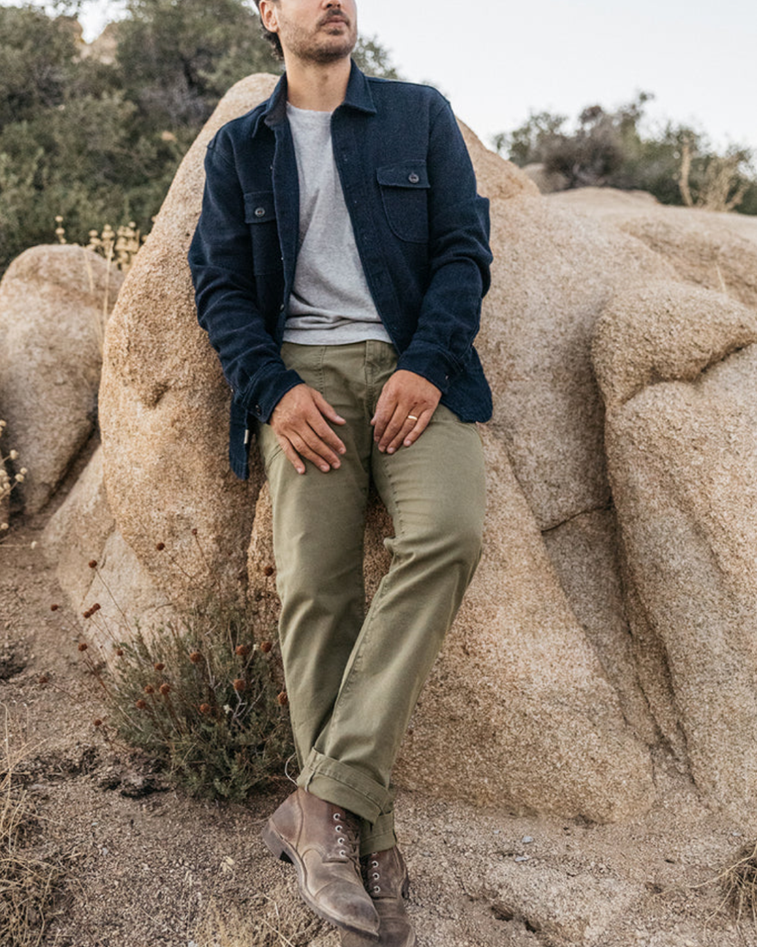 The Fatigue Pant Stretch Oxford | Moss