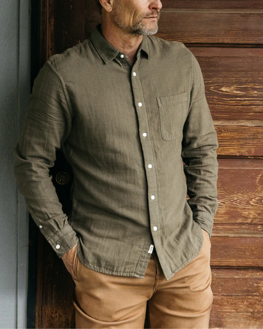 The Ripper Double Gauze Shirt | Military Green