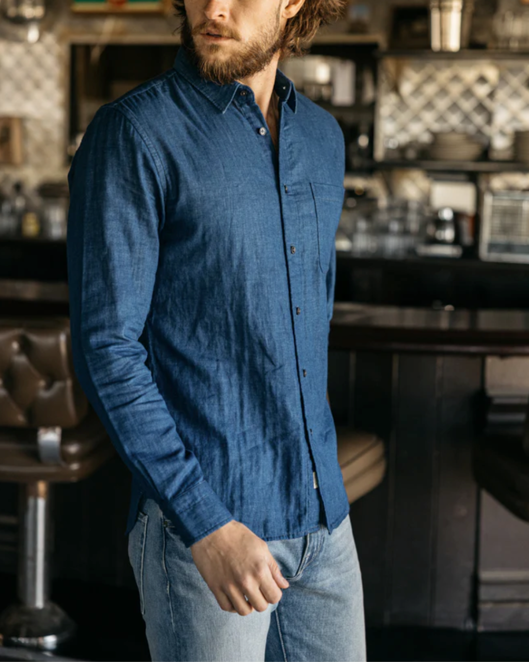 The Ripper Double Gauze Shirt | Indigo